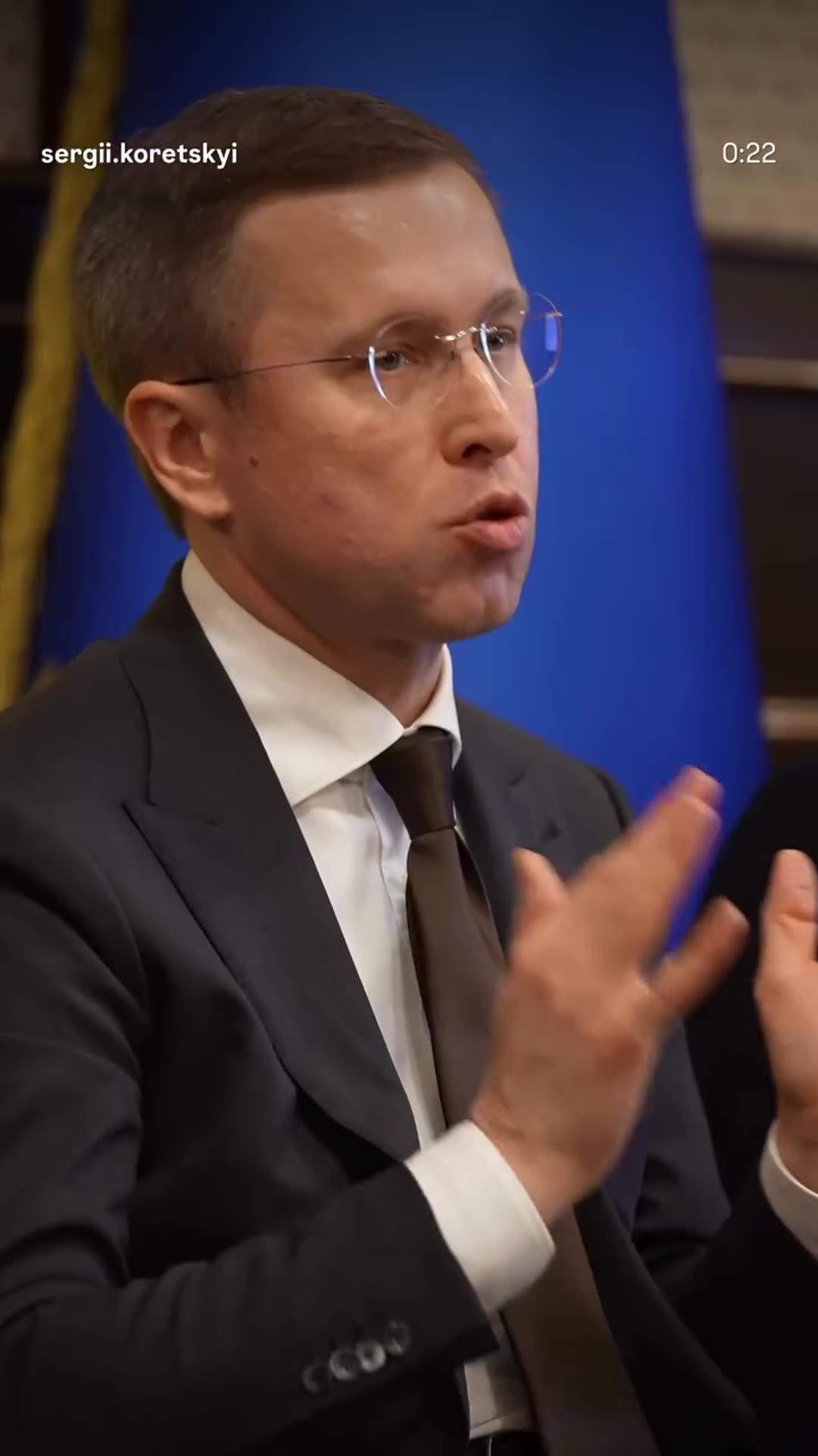 A story resharing @sergii.koretskyi's reel from hearings of the Congress of Local and Regional Authorities, where government officials met community heads and mayors to discuss winter preparation, heating and delayed payments.