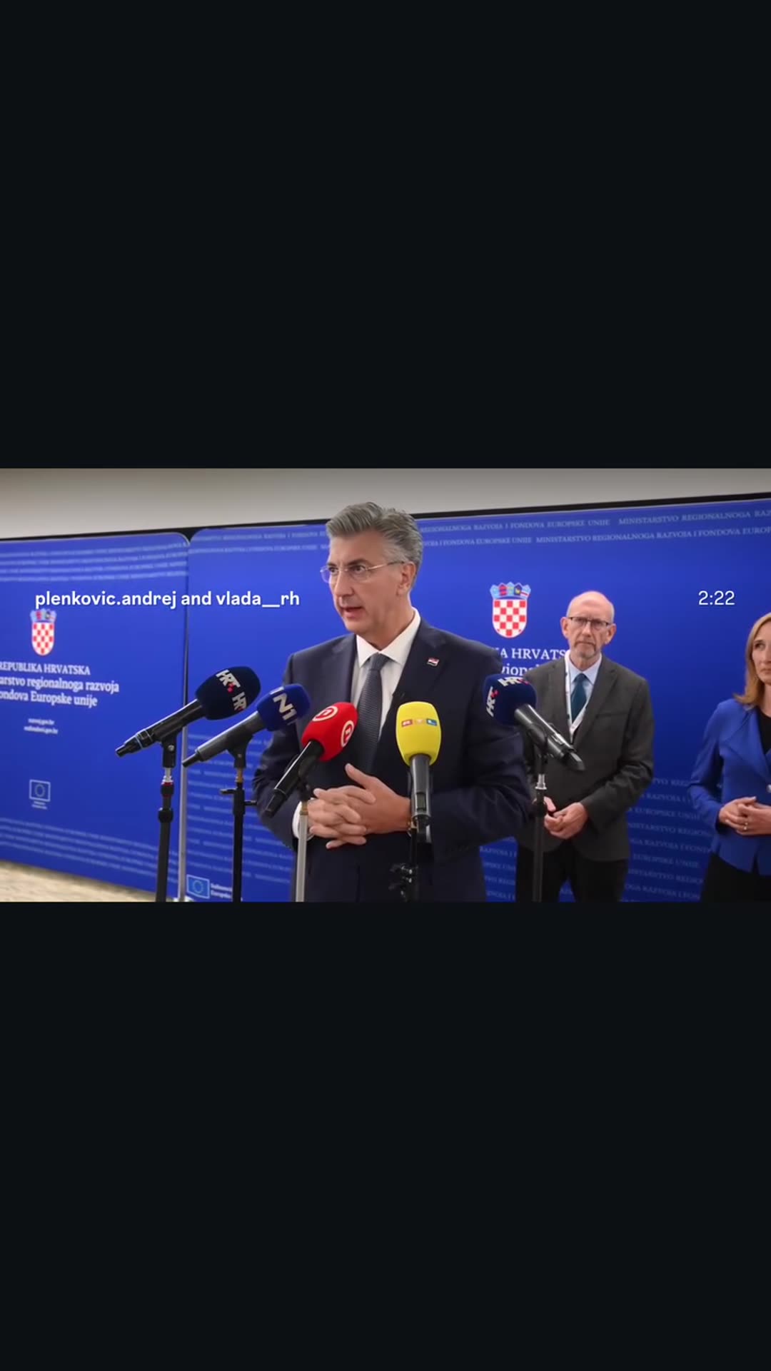 A story reshares Andrej Plenković's reel of his statement to the press after the first meeting of the Council for Local Development. He describes the new institutional framework for regional development, nearly 10 billion euros invested locally over ten years, and the EU budget proposal for 2028-20…