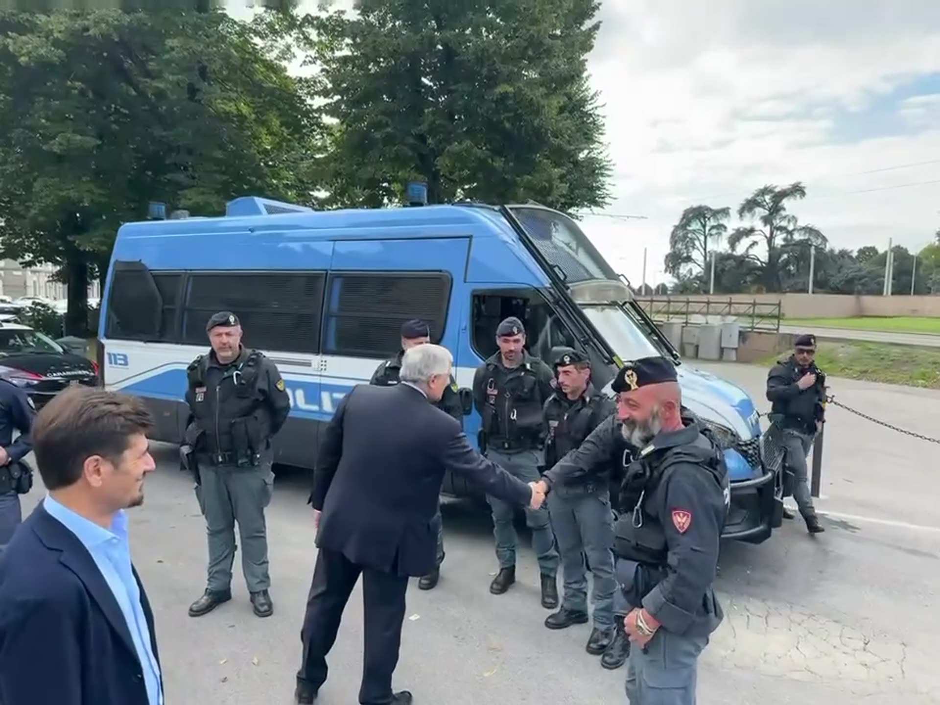 Photo by Antonio Tajani on October 24, 2026. May be an image of one or more people, military uniform and text.